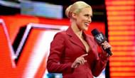 Lana as Rusev's manager